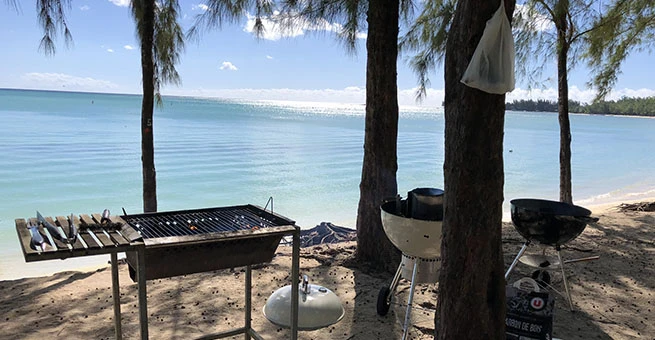 モン・ショワジービーチでのチームBBQ